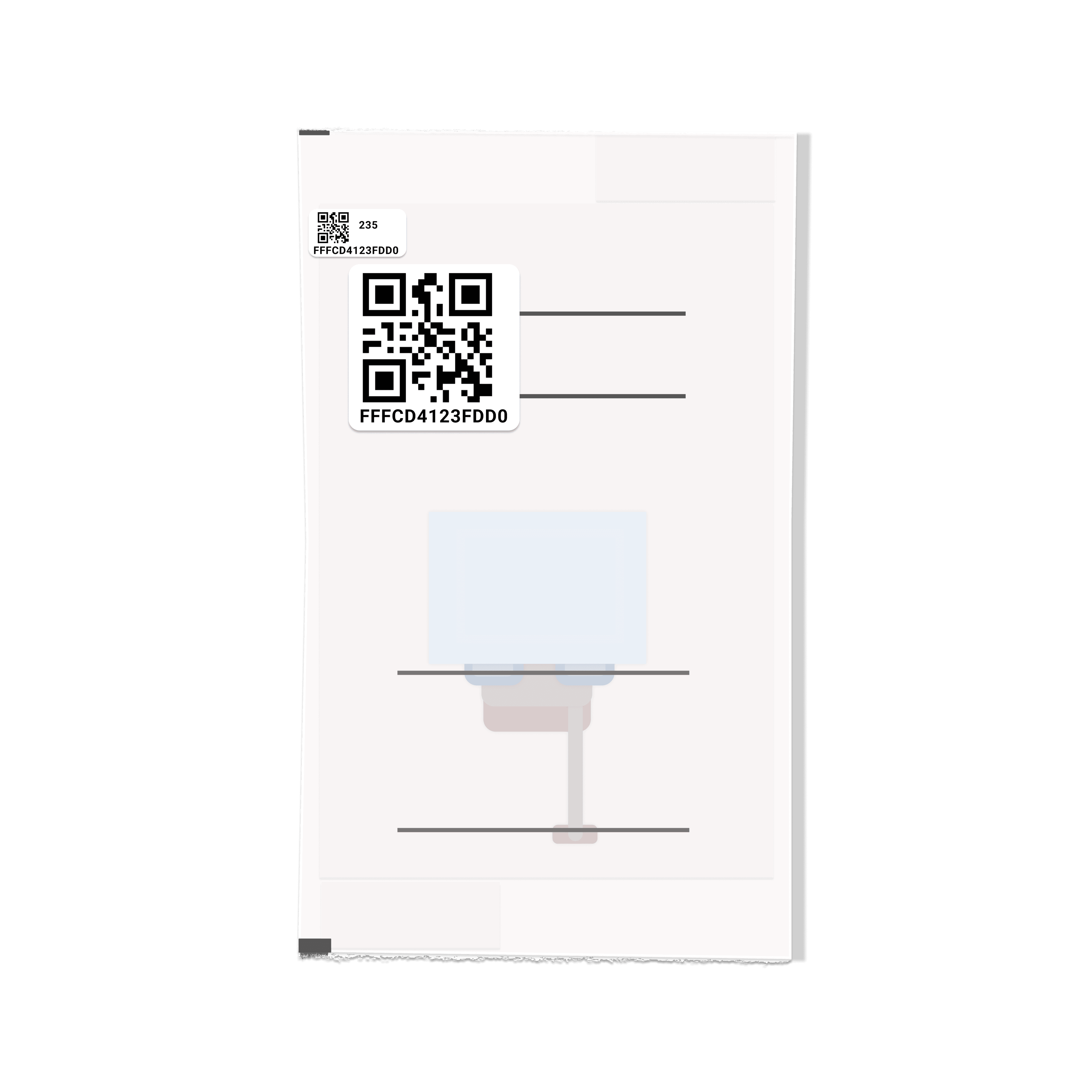 CHRT printed label tracker for package tracking
